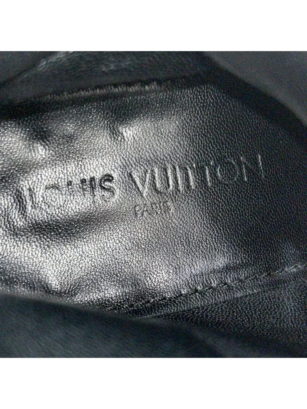 Louis Vuitton Short Boots 9 Black Damier Graphite Leather
